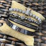 CROWN Bracelet Set 4 Piece (UNISEX)