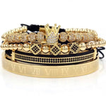 CROWN Bracelet Set 4 Piece (UNISEX)